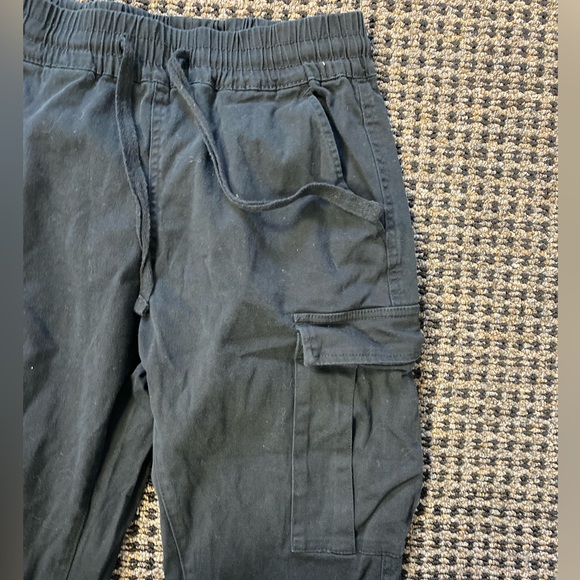 Black Streetwear Society Cargo Joggers - Picture 5 of 5